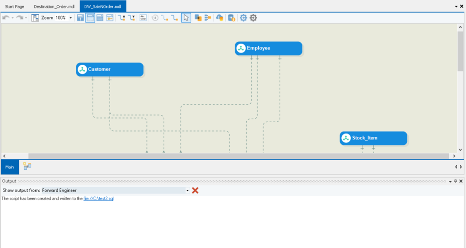 forward engineering in database
