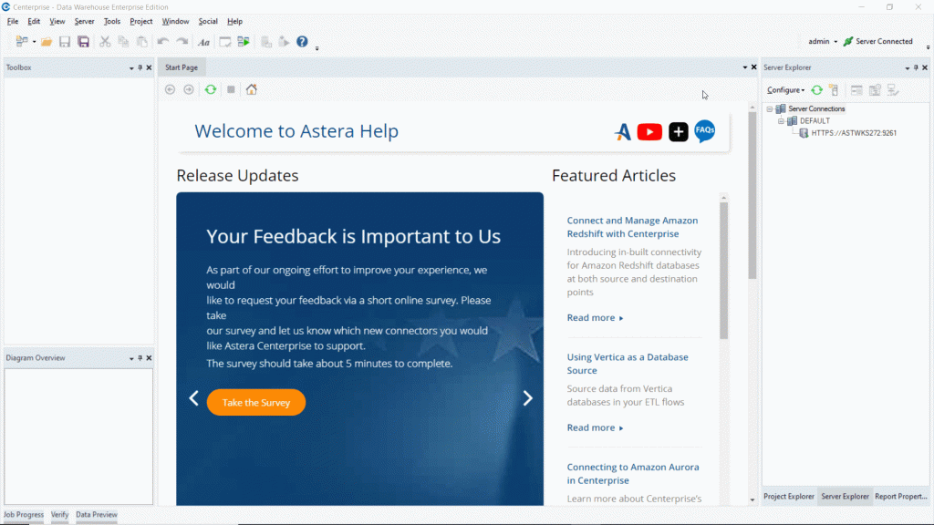 Server Connectivity Status
