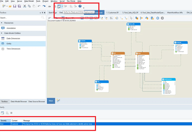 Catching those data model errors at design time is essential