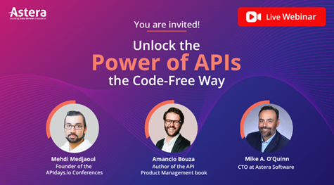 API Webinar with experts Mike O Quinn, Mehdi Medjaoui, and Amancio Bouza