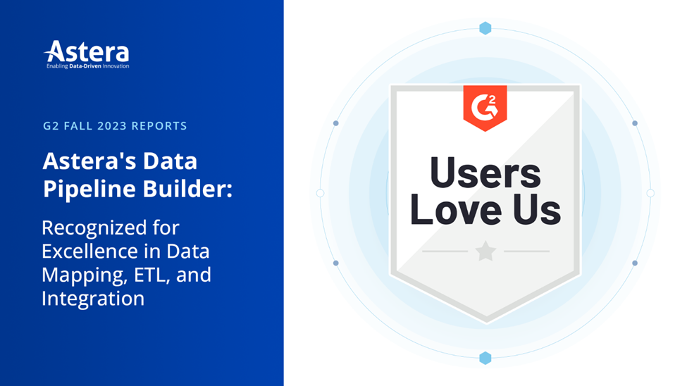 Data pipeline software: Astera Data Pipeline wins an award.