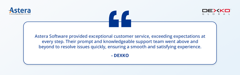 Data pipeline platform: Astera Data Pipeline customer review