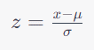 Standardization formula in excel