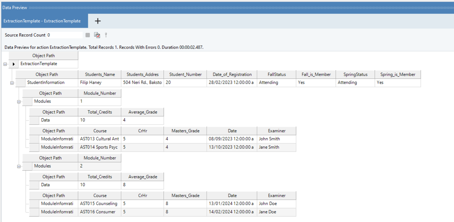 Data Preview in Astera.