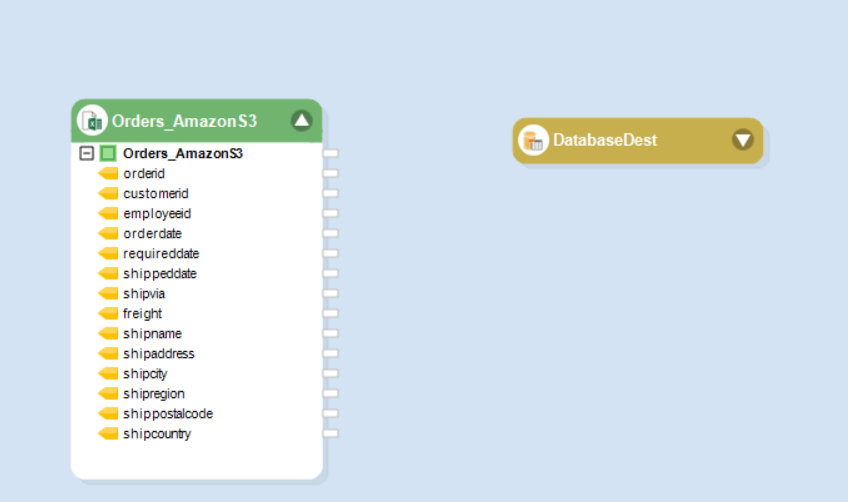A Database Destination object in Astera