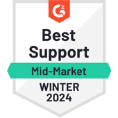 G2 Best Support Mid-Market