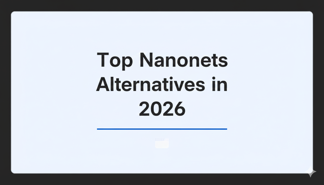 Top Nanonets alternatives in 2026 (header image)