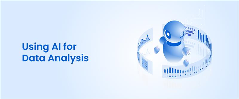 An image serving as the title to the section "Using AI for Data Analysis"